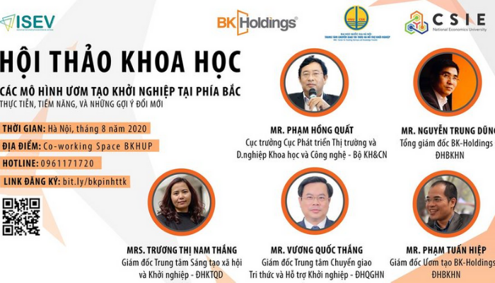 Hội thảo khoa học “Các mô hình ươm tạo khởi nghiệp sáng tạo tại phía Bắc, thực tiễn, tiềm năng và những gợi ý đổi mới”